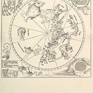 Celestial Globe-Southern Hemisphere 1515 Woodcut