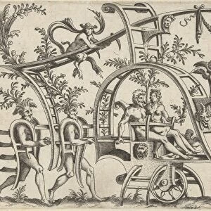 Chariot which a man and a woman, Anonymous, 1550