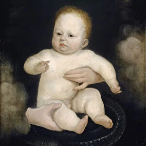 Christ Child Solothurn Madonna 1587 oil lime wood