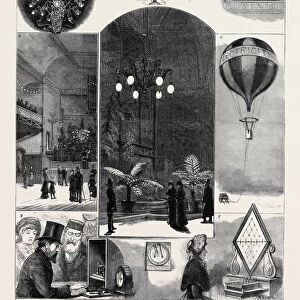 THE CRYSTAL PALACE ELECTRICAL EXHIBITION: 1. The Chandelier in the Concert Room; 2