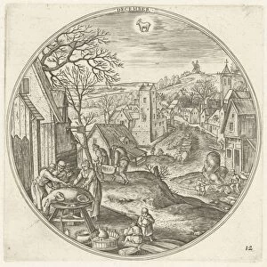 December, Adriaen Collaert, Hans Bol, Claes Jansz. Visscher (II), 1578 - 1582