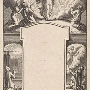 Design for a title page, Pieter Serwouters, 1601 - 1657