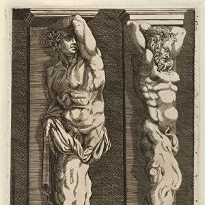 Drawings Prints, Print, Farnese Hercules, Artist, Giorgio Ghisi, Italian, Mantua, ca