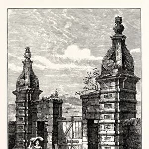Edinburgh: Old Entrance to Royston (Now Caroline Park), 1851