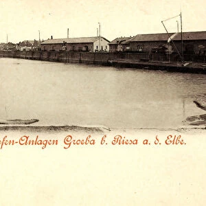 Elbe Riesa Riesa Hafen 1898 Landkreis MeiBen