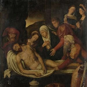 Entombment of Christ with Joseph of Arimathea and Nicodemus, Mary Magdalene, the Virgin