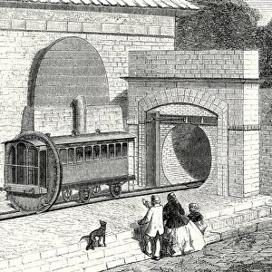 Entrance of the atmospheric London to Sydenham railway established in 1865
