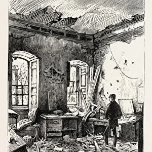 The Explosion at the Admiralty, Mr. Swainsons Room Just after the Explosion