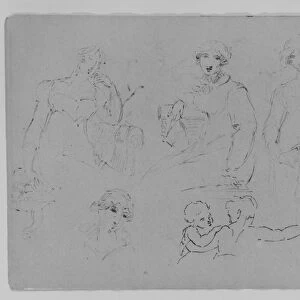 Five Figure Studies Sketchbook 1810-20 Ink