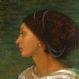 Head of a Mulatto Woman (Mrs. Eaton) Head of a mulatto woman Signed and dated, upper left