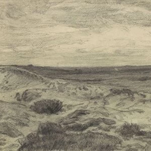 Heather landscape Laren Jan Veth 1886 paper chalk