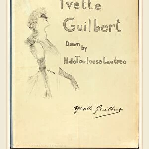 Henri de Toulouse-Lautrec (French, 1864-1901), Cover, Yvette Guilbert, 1898, lithograph