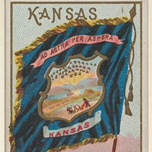 Kansas Flags States Territories N11 Allen & Ginter Cigarettes Brands