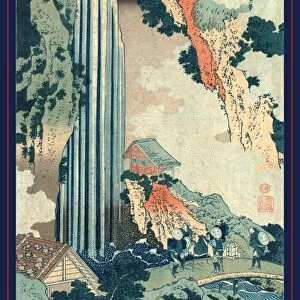 Kiso kaidAc ono no bakufu, Ono Falls on the KisokaidAc. Katsushika, Hokusai, 1760-1849