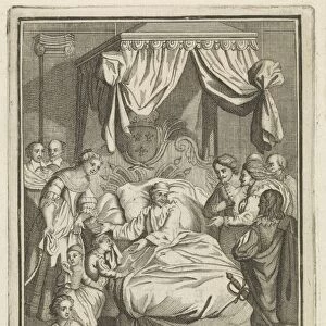 Louis XIII deathbed La Mort de Louis XIII title
