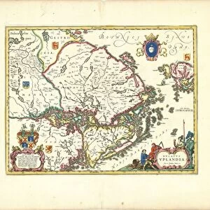 Map Dvcatvs Vplandia Joan Blaeu 1598 / 99-1673
