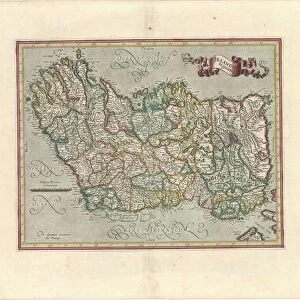 Map IrlandiA┼á regnum Gerard Mercator 1512-1594