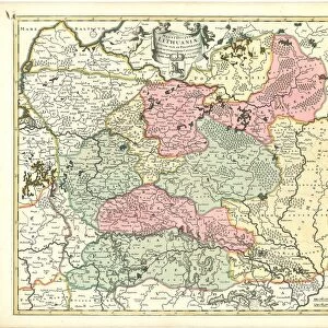 Map Magni ducatus Lithuaniae divisa tam palatinatus quam