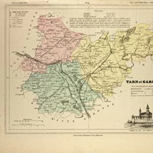Map of Tarn Et Garonne, France