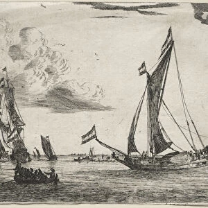 Marine Abraham Zeeman Dutch 1695 6-1754 Etching