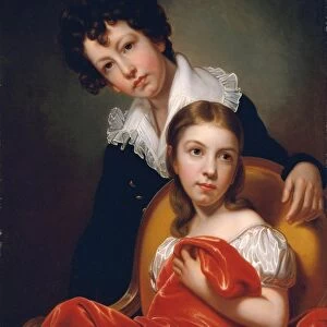 Michael Angelo Emma Clara Peale ca 1826 Oil canvas