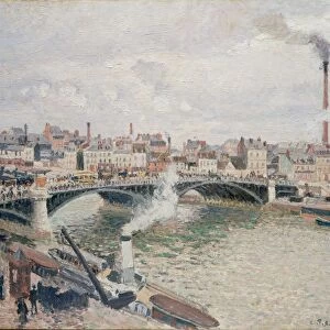 Morning Overcast Day Rouen 1896 Oil canvas 21 3 / 8 x 25 5 / 8