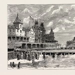 Moving the Brighton Beach Hotel, Coney Island, New York, Front View of the Hotel