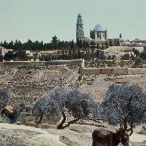 Mt Zion Valley Hinnon Hinnom 1950 Jerusalem Israel