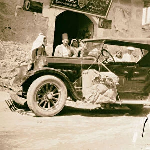 New Dodge outside car rental agency 1925 Jerusalem