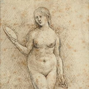 Nude Woman with a Mirror (Vanitas)