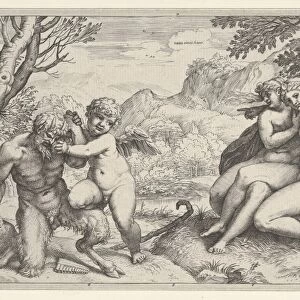 Omnia Vincit Amor 1599 Engraving Plate 5 7 3 / 8