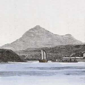 Pagoda island, in the river Min. The anchorage for large boats at Foochow. Engraving