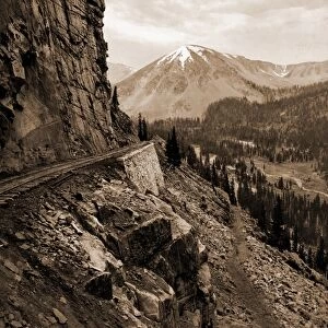 The palisades, Alpine Pass, Colorado, Jackson, William Henry, 1843-1942, Mountains