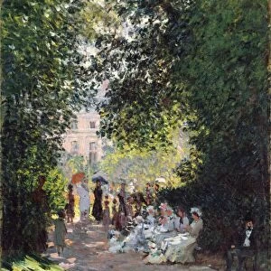 Parc Monceau 1878 Oil canvas 28 5 / 8 x 21 3 / 8