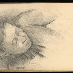 Paul Ca zanne, Woman Leaning Forward, French, 1839-1906, 1890-1894, graphite on wove
