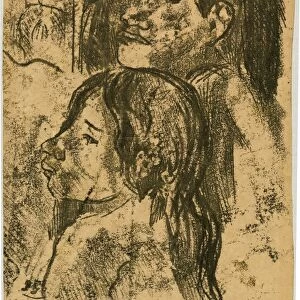 Paul Gauguin, Two Marquesans [recto], French, 1848 - 1903, c
