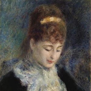Pierre-Auguste Renoir Woman Crocheting Femme faisant du crochet