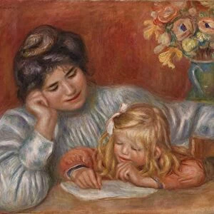 Pierre-Auguste Renoir Writing Lesson La LeAz d A criture
