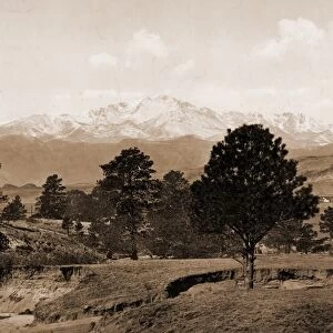 Pikes Peak, Colorado, Jackson, William Henry, 1843-1942, Mountains, United States