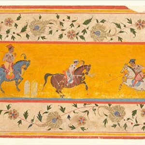 Three Polo Players early 17th century India Rajasthan