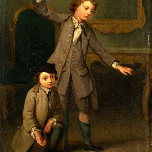 Portrait of Two Boys, probably Joseph and John Joseph Nollekens Two Boys of the Nollekens