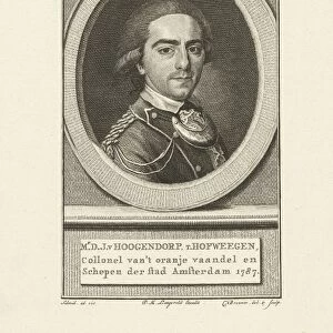 Portrait of Diederik Johan, rijksgraaf van Hogendorp van Hofwegen, Cornelis Brouwer