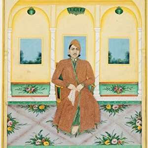 Portrait Ganadhar Prasad 1881 Northwestern India
