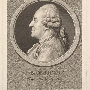 Portrait Jean-Baptiste-Marie Pierre 1775 Etching
