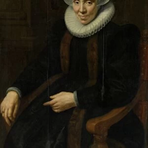 Portrait of Maria van Utrecht (c. 1552 / 53-1629), Paulus Moreelse, 1615
