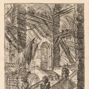 Prisons Vast Interior Trophies 1745-1750 Giovanni Battista Piranesi