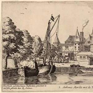Reinier Zeeman (Dutch, 1624 - 1664), Nieuwmarkt with St