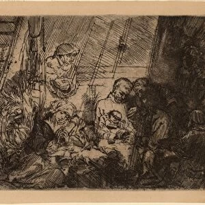 Rembrandt van Rijn (Dutch, 1606 - 1669), The Circumcision in the Stable, 1654, etching