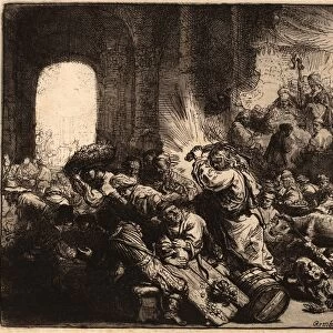 Rembrandt van Rijn (Dutch, 1606 - 1669), Christ Driving the Money Changers from the