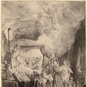 Rembrandt van Rijn (Dutch, 1606 - 1669), The Death of the Virgin, 1639, etching